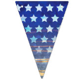 Aangepaste Welkom Home Stars Stripes Bunting Vlaggetjes (Eerste vlag)