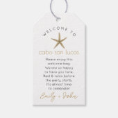 Aangepaste 'Welkom in Cabo San Lucas'-huwelijkseti Cadeaulabel (Voorkant)