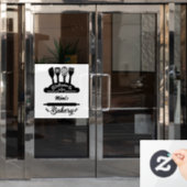 Aangepaste Welkom In De Bakkerij Raamsticker (Kantoordeur)