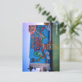 Aangepaste Welkom Miami Beach Florida Graffitimuur Briefkaart (Staand voorkant)