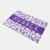 Aangepaste WELKOM Nachtwoestijn Saguaro Cactus Deurmat (Schuin)