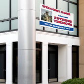 Aangepaste Welkom Thuis Militaire Banner | Inzet (Buitenkant Gebouw)