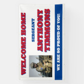 Aangepaste Welkom Thuis Militaire Banner | Inzet (Verticaal)