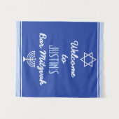 Aangepaste welkom voor Bar Mitzvah Wandkleed (Voorkant (horizontaal))