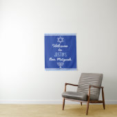 Aangepaste welkom voor Bar Mitzvah Wandkleed (In situ)