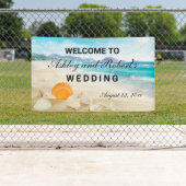 Aangepaste Welkomstbanner voor Beach Weddenschap Spandoek (Insitu)