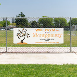 Aangepaste welkomstgezinshereniging Moderne Oranje Spandoek