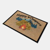 Aangepaste welkomstmat, camping-decor deurmat (Schuin)