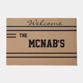 Aangepaste welkomstmat - Gepersonaliseerde naam/Lo Deurmat (Voorkant)