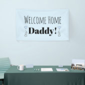 Aangepaste welkomststartpagina blauw geluid aangep spandoek (Beurs)