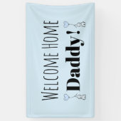 Aangepaste welkomststartpagina blauw geluid aangep spandoek (Verticaal)