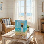 Aangepaste welkomsttas voor strandhuis medium cadeauzakje