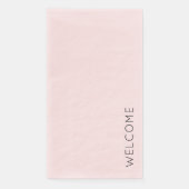 Aangepaste welkomsttekst Minimalistische sjabloon  Servet (Voorkant)