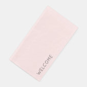 Aangepaste welkomsttekst Minimalistische sjabloon  Servet (Hoek)