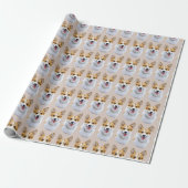 Aangepaste Welsh Corgi Dog gepersonaliseerde teken Cadeaupapier (Uitgerold)