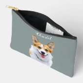 Aangepaste Welsh Corgi Dog gepersonaliseerde teken Etui (Open)