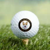 Aangepaste Welsh Corgi Dog gepersonaliseerde teken Golfballen (Insitu Shirt)