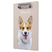 Aangepaste Welsh Corgi Dog gepersonaliseerde teken Klembord (Links)