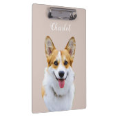 Aangepaste Welsh Corgi Dog gepersonaliseerde teken Klembord (Rechts)