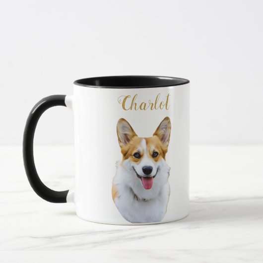 Aangepaste Welsh Corgi Dog gepersonaliseerde teken Mok (Links)