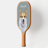 Aangepaste Welsh Corgi Dog gepersonaliseerde teken Pickleball Paddle (Links)