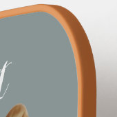 Aangepaste Welsh Corgi Dog gepersonaliseerde teken Pickleball Paddle (Links Detail)