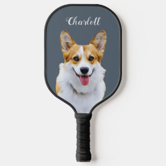 Aangepaste Welsh Corgi Dog gepersonaliseerde teken Pickleball Paddle