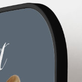 Aangepaste Welsh Corgi Dog gepersonaliseerde teken Pickleball Paddle (Links Detail)