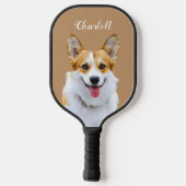 Aangepaste Welsh Corgi Dog gepersonaliseerde teken Pickleball Paddle (Achterkant)