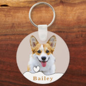 Aangepaste Welsh Corgi Hond Gepersonaliseerde Getr Sleutelhanger (Voorkant)