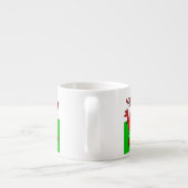 Aangepaste Welsh Flag Espresso Kop (Achterkant)