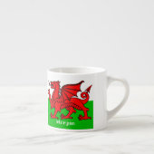 Aangepaste Welsh Flag Espresso Kop (Rechts)