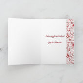 Aangepaste Welsh Red White-nummers 18e verjaardag- Kaart (Binnen)