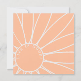 Aangepaste wens, perzik en witte Daisy Flower Art