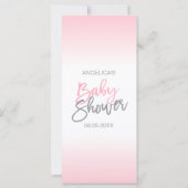 Aangepaste wens voor Baby shower Girl Pink Elephan (Achterkant)