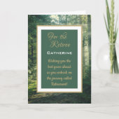 Aangepaste wensen met pensioen! Pensionering Kaart (Voorkant)