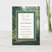 Aangepaste wensen met pensioen! Pensionering Kaart (Voorkant)