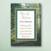 Aangepaste wensen met pensioen! Pensionering Kaart