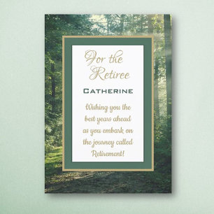 Aangepaste wensen met pensioen! Pensionering Kaart