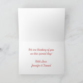 Aangepaste Wenskaarten voor foto-Valentijnsdag Feestdagen Kaart (Binnen)