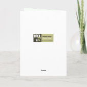 Aangepaste Wenskaarten voor  paaspakketten Feestdagen Kaart (Achterkant)