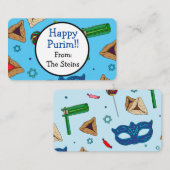 Aangepaste wenskaarten voor Purim Notitiekaartje (Voorkant / Achterkant)