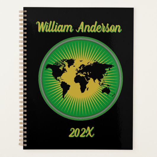Aangepaste wereld planner (Voorkant)