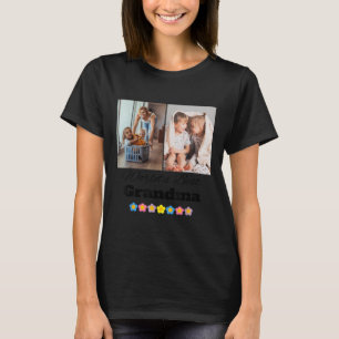 Aangepaste werelden Beste Oma Foto - Personaliseer T-shirt