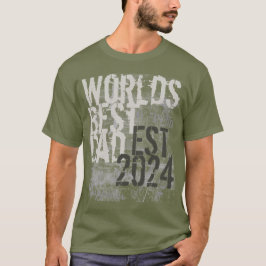 Aangepaste werelden Beste Papa Grunge Graffitti Te T-shirt