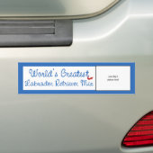 Aangepaste werelden met de grootste combinatie van bumpersticker (Op auto)