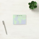 Aangepaste wereldkaart planeet aarde watermerk afb post-it® notes (Kantoor)
