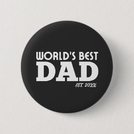Aangepaste Werelds Beste Papa Ronde Button 5,7 Cm