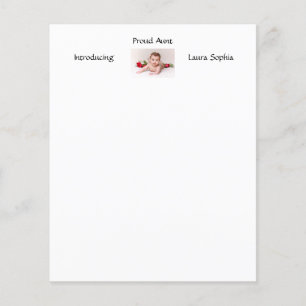 Aangepaste werftante nieuwe baby-pasgeboren foto