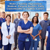 Aangepaste werknemer badge met foto, barcode, Logo